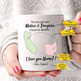 PERSONALIZED KNOWS NO DISTANCE MUG (TWIN SIDES)