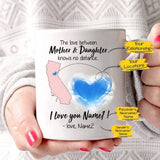 PERSONALIZED KNOWS NO DISTANCE MUG (TWIN SIDES)