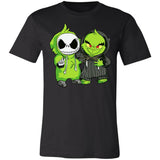 The Grinch Skelington and Grinch Face Swap Premium T-shirt