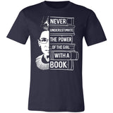 Never Underestimate The Power Of The Girl With A Book Premium T-shirt
