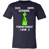 The Grinch Rock Paper Scissors Throat Punch I Win Premium T-shirt