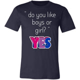 Pride Do You Like Boys Or Girls Yes Both Premium T-shirt