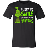 The Grinch I Used To Smile And Then I Drove The Bus (2) Premium T-shirt