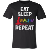 Pride Eat Sleep Lesbian Yoga Repeat Premium T-shirt