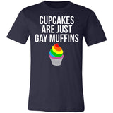 Pride Cupcakes Are Just Gay Rainbow Muffins Premium T-shirt