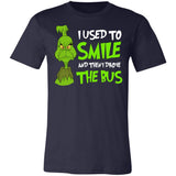 The Grinch I Used To Smile And Then I Drove The Bus (2) Premium T-shirt