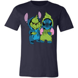 The Grinch Stich and Grinch Face Swap Premium T-shirt
