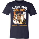 National dog day Jan 1 Dec 31 (3) Premium T-shirt