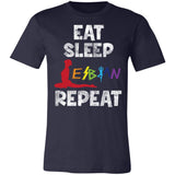 Pride Eat Sleep Lesbian Yoga Repeat Premium T-shirt
